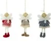 Northlight 6-in Hanging Angel Doll Christmas Ornaments - Set Of 3 -Northlight Paradise 331054536 AlternateImage3 l