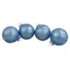 Northlight Plaid Glitter Glass Christmas Ornament Blue Ball Set 2.75-in 4/pk -Northlight Paradise 331054544 MainImage 001 l