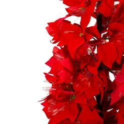 Northlight 4-ft Pre-Lit Fibre Optic Colour Changing Red Poinsettia Christmas Tree -Northlight Paradise 331054545 AlternateImage2 l