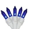 Northlight 100-Count Blue Mini Christmas Light Set -20.25-ft White Wire -Northlight Paradise 331054550 MainImage 001 l