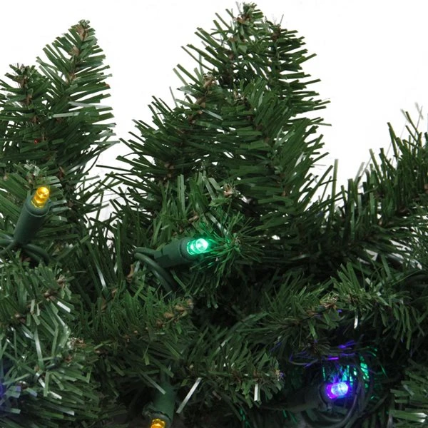 Northlight 9-ft X 10-in Pre-Lit LED Northern Pine Artificial Christmas Garland 4 Northlight 9-ft X 10-in Pre-Lit LED Northern Pine Artificial Christmas Garland - Image 2