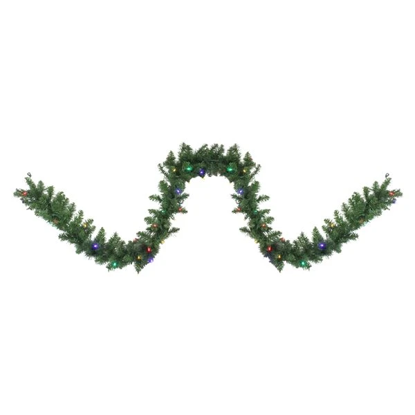 Northlight 9-ft X 10-in Pre-Lit LED Northern Pine Artificial Christmas Garland 5 Northlight 9-ft X 10-in Pre-Lit LED Northern Pine Artificial Christmas Garland - Image 3