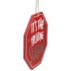 Northlight 5-in Red Octagonal - It's The Freaking Season - Wooden Sign Christmas Ornament -Northlight Paradise 331054559 AlternateImage1 l