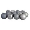 Northlight 4-in Grey Shatterproof 4-Finish Christmas Ball Ornaments - 12-Piece 1 Northlight 4-in Grey Shatterproof 4-Finish Christmas Ball Ornaments - 12-Piece -Northlight Paradise 331054562 MainImage 001 l