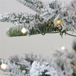 Northlight 6.5-ft Pre-Lit Flocked Slim Nordmann Fir Artificial Christmas Tree -Northlight Paradise 331054563 AlternateImage1 l