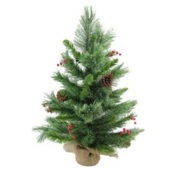 Northlight 24-in Mixed Cashmere Berry Pine Medium Artificial Christmas Tree - Unlit 11 Northlight 24-in Mixed Cashmere Berry Pine Medium Artificial Christmas Tree - Unlit -Northlight Paradise 331054565 MainImage 001 l