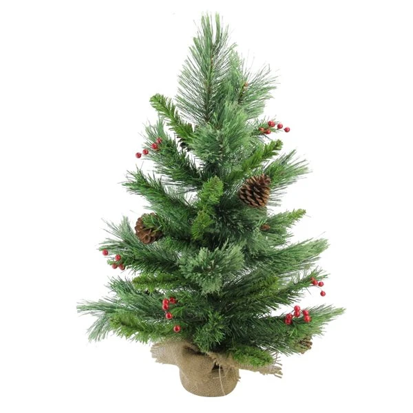 Northlight 24-in Mixed Cashmere Berry Pine Medium Artificial Christmas Tree - Unlit 7 Northlight 24-in Mixed Cashmere Berry Pine Medium Artificial Christmas Tree - Unlit - Image 5