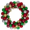 Northlight 2-Colour Finish Shatterproof Ball Christmas Wreath -Northlight Paradise 331054567 MainImage 001 l