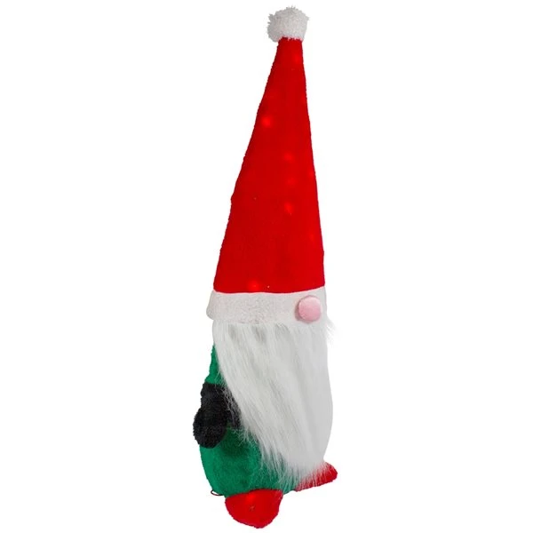 Northlight 35-in Lighted Red And Green Christmas Gnome 3 Northlight 35-in Lighted Red And Green Christmas Gnome