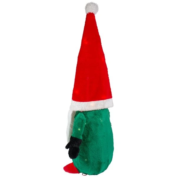 Northlight 35-in Lighted Red And Green Christmas Gnome 5 Northlight 35-in Lighted Red And Green Christmas Gnome - Image 3