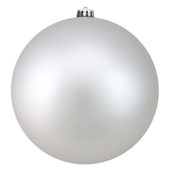 Northlight 8-in Silver Splendor Shatterproof Matte Christmas Ball Ornament 4 Northlight 8-in Silver Splendor Shatterproof Matte Christmas Ball Ornament - Image 2