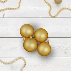 Northlight Vegas Gold Shatterproof Matte Christmas Ball Ornaments 2.5-in 60/pk -Northlight Paradise 331054594 AlternateImage1 l