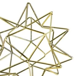 Northlight 5-in Gold Metal 3D Star Christmas Tabletop Decoration -Northlight Paradise 331054601 AlternateImage1 l