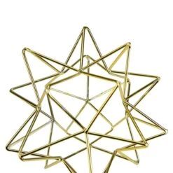 Northlight 5-in Gold Metal 3D Star Christmas Tabletop Decoration -Northlight Paradise 331054601 AlternateImage3 l
