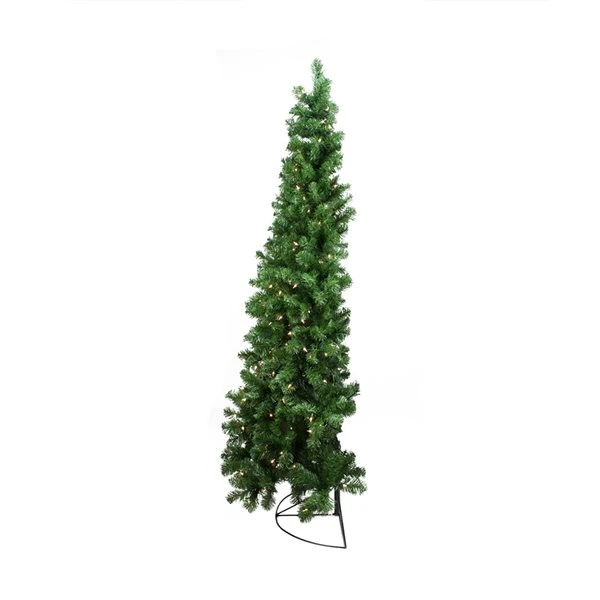 Northlight 6-ft Pre-Lit Pine Artificial Wall Christmas Tree - Clear Lights 3 Northlight 6-ft Pre-Lit Pine Artificial Wall Christmas Tree - Clear Lights