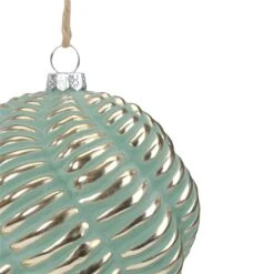 Northlight 4-in Green And Gold Glass Ball Christmas Ornament -Northlight Paradise 331054613 AlternateImage2 l