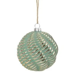 Northlight 4-in Green And Gold Glass Ball Christmas Ornament -Northlight Paradise 331054613 MainImage 001 l