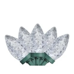 Northlight Pure White Faceted LED C9 Christmas Lights - Set Of 100 -Northlight Paradise 331054625 MainImage 001 l