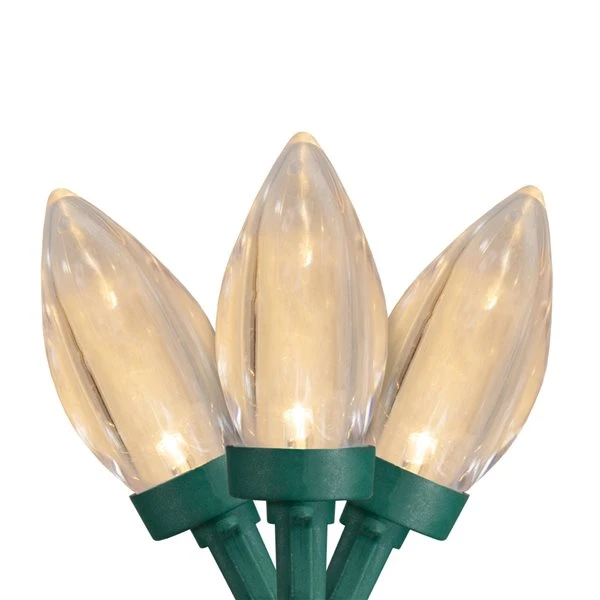 Northlight 16-ft Green Wire Warm White LED C9 Christmas Lights - 25-Pack 5 Northlight 16-ft Green Wire Warm White LED C9 Christmas Lights - 25-Pack - Image 3