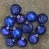 Northlight 3.75-in Royal Blue Multi Finish With Various Shaped Christmas Ornaments - 12-Piece -Northlight Paradise 331054638 AlternateImage1 l