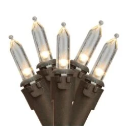Northlight 35 White LED Mini Christmas Lights - 11.25-ft Brown Wire -Northlight Paradise 331054639 MainImage 001 l