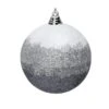 Northlight 2.75-in Grey, Silver And White Glitter Ombre Shatterproof Christmas Ball Ornament -Northlight Paradise 331054644 AlternateImage1 l