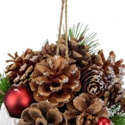 Northlight 6-in Pine Cones Stars And Balls Hanging Christmas Ornament