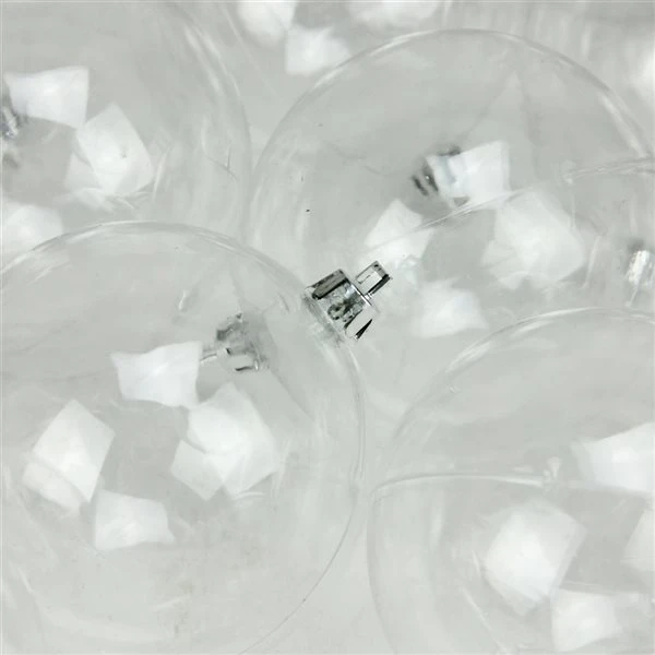 Northlight 4-in 12-Piece Clear Shatterproof Shiny Christmas Ball Ornaments 5 Northlight 4-in 12-Piece Clear Shatterproof Shiny Christmas Ball Ornaments - Image 3