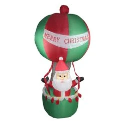 Northlight 72-in Inflatable Santa In Hot Air Balloon Outdoor Christmas Decoration -Northlight Paradise 331054651 AlternateImage2 l