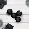 Northlight 2.5-in 60-Piece Jet Black Shatterproof Matte Christmas Ball Ornaments -Northlight Paradise 331054652 AlternateImage1 l