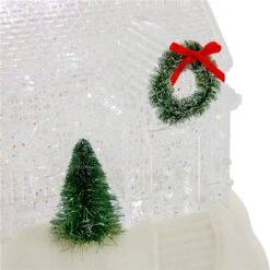 Northlight 9-in LED Lighted Icy Crystal Glitter Snow Globe Christmas House
