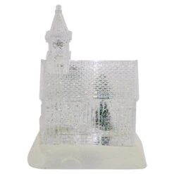 Northlight 9-in LED Lighted Icy Crystal Glitter Snow Globe Christmas House 9 Northlight 9-in LED Lighted Icy Crystal Glitter Snow Globe Christmas House -Northlight Paradise 331054657 AlternateImage4 l