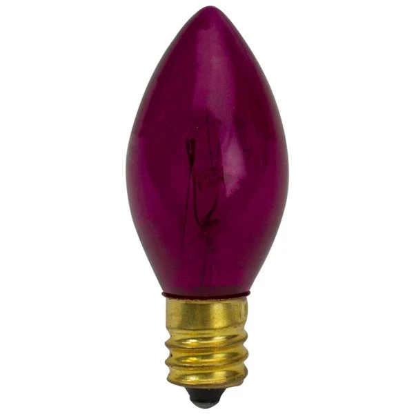 Northlight Pink Twinkle C7 Transparent Christmas Replacement Bulbs - Pack Of 4 3 Northlight Pink Twinkle C7 Transparent Christmas Replacement Bulbs - Pack Of 4