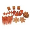 Northlight Burnt Orange Shatterproof 4-Finish Christmas Ornaments 1.5-in 125/pk -Northlight Paradise 331054660 AlternateImage1 l