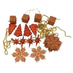 Northlight Burnt Orange Shatterproof 4-Finish Christmas Ornaments 1.5-in 125/pk -Northlight Paradise 331054660 AlternateImage2 l
