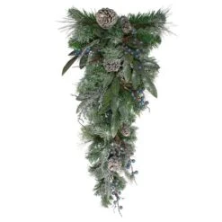 Northlight 28-in Mixed Pine And Blueberries Artificial Christmas Swag - Unlit