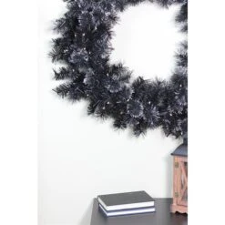 Northlight 36-in Black Bristle Artificial Christmas Wreath