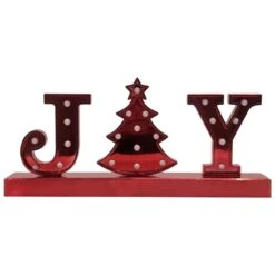 Northlight Nothlight 6.5-in LED Lighted Red 'Joy' Christmas Marquee Sign -Northlight Paradise 331054669 AlternateImage2 l