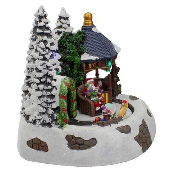 Northlight 10-in Lighted And Animated Christmas Scene With Santa Claus 6 Northlight 10-in Lighted And Animated Christmas Scene With Santa Claus - Image 4