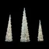 Northlight 39.25-in LED Lighted White And Silver Cone Tree Christmas Decoration - Set Of 3 1 Northlight 39.25-in LED Lighted White And Silver Cone Tree Christmas Decoration - Set Of 3 -Northlight Paradise 331054678 MainImage 001 l