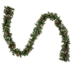 Northlight 5-Piece Pre-Lit Frosted Verona Berry Pine Artificial Christmas Entryway Set -Northlight Paradise 331054683 AlternateImage3 l