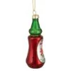 Northlight 4-in Red And Green Glass Bottle Of Hot Sauce Christmas Ornament