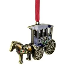 Northlight Antique Brass-Plated Horse And Buggy Christmas Ornament 2.25-in X 0.25-in 7 Northlight Antique Brass-Plated Horse And Buggy Christmas Ornament 2.25-in X 0.25-in -Northlight Paradise 331054688 AlternateImage1 l