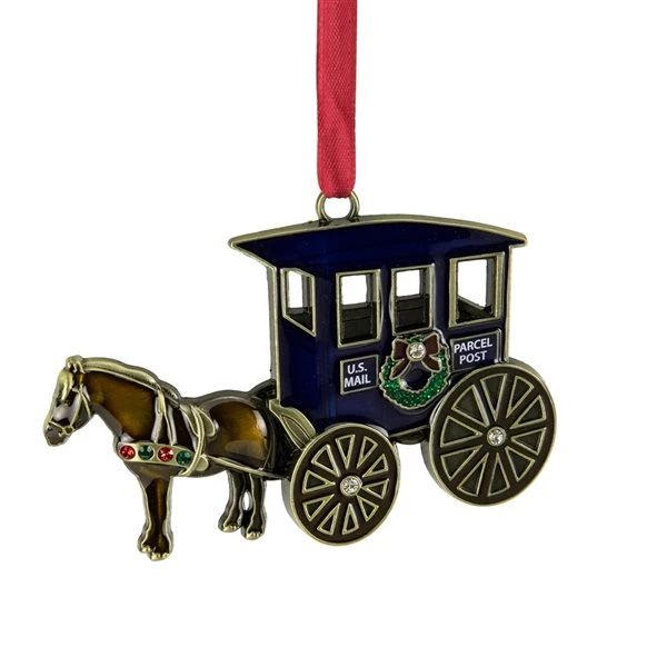 Northlight Antique Brass-Plated Horse And Buggy Christmas Ornament 2.25-in X 0.25-in 3 Northlight Antique Brass-Plated Horse And Buggy Christmas Ornament 2.25-in X 0.25-in