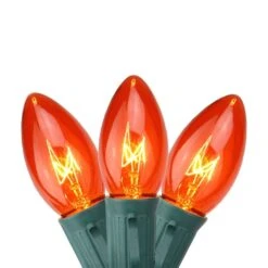 Northlight 24-ft Green Wire Orange C9 Christmas Light Set - 25-Light