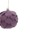 Northlight 7-in Purple Flower Glitter Petal Shatterproof Ball Christmas Ornament