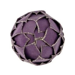 Northlight 7-in Purple Flower Glitter Petal Shatterproof Ball Christmas Ornament -Northlight Paradise 331054699 AlternateImage3 l