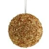 Northlight 6-in Gold Glitter Christmas Ball Ornament -Northlight Paradise 331054701 MainImage 001 l