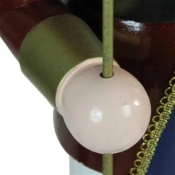 Northlight 48-in Brown And White Wooden Christmas Nutcracker King With Scepter