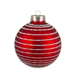 Northlight 1.75-in Red Glass Christmas Ornaments - Set Of 12 -Northlight Paradise 331054706 AlternateImage3 l